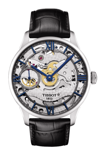 Tissot Chemin des Tourelles 42 Stainless Steel / Skeleton / Strap